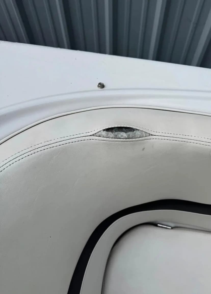 Boat Seat Repair - Before
