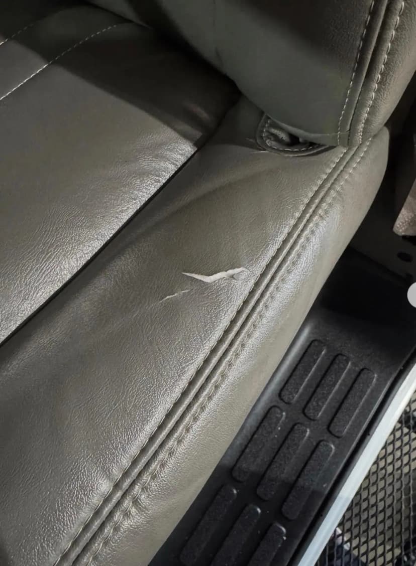 Car Seat Repair - Before